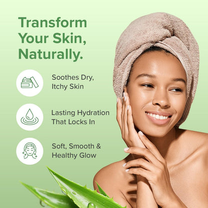 Aloe Infusion Aloe Vera Face & Body Cream – Deep Hydration, Non-Greasy Moisturizer with Shea Butter & Manuka Honey