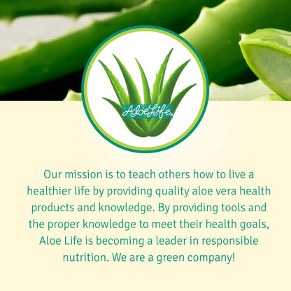 Aloe Life Skin Gel & Herbs – Organic Whole-Leaf Aloe Vera, Fragrance-Free (4 oz)