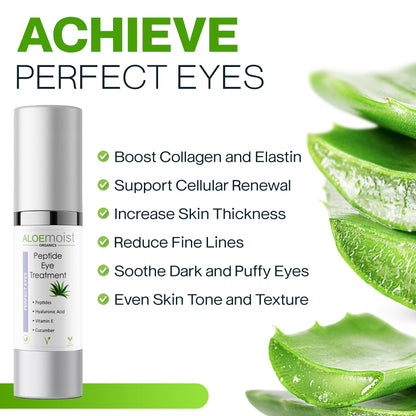 AloeMoist Peptide Eye Cream – Hydrating Anti-Aging Under-Eye Treatment (0.5 oz)
