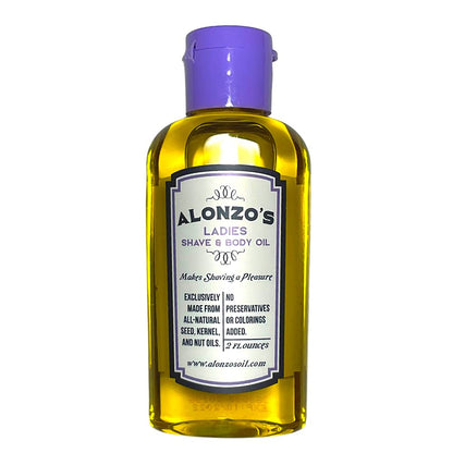 ALONZO'S SENSATIONAL SHAVE: All-Natural Shaving Oil for Women, 2 oz
