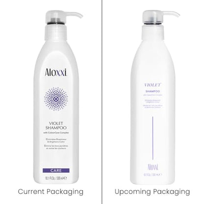 ALOXXI Violet Shampoo for Blonde & Silver Hair – Neutralizes Brassiness & Brightens Tones
