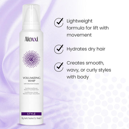 ALOXXI Volumizing Whip | Soft Volume, Frizz Control & Color Protection – 6.7 Fl Oz