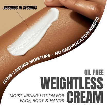 Alozera Vitamin C Body Lotion with Ceramides & Stem Cells – Brightening, Lightweight, Fragrance-Free 16.9 oz