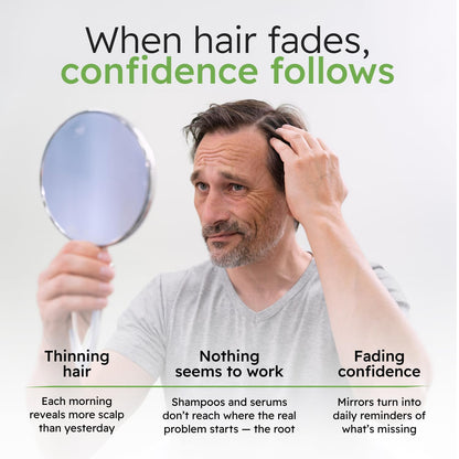 Alphainfuse Scalp Nourishing Serum for Men – Ginseng & Eclipta Botanical Blend