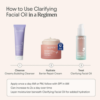 ALPYN Clarifying Facial Oil with Retinol & Pink Algae | Clear Congestion & Glow