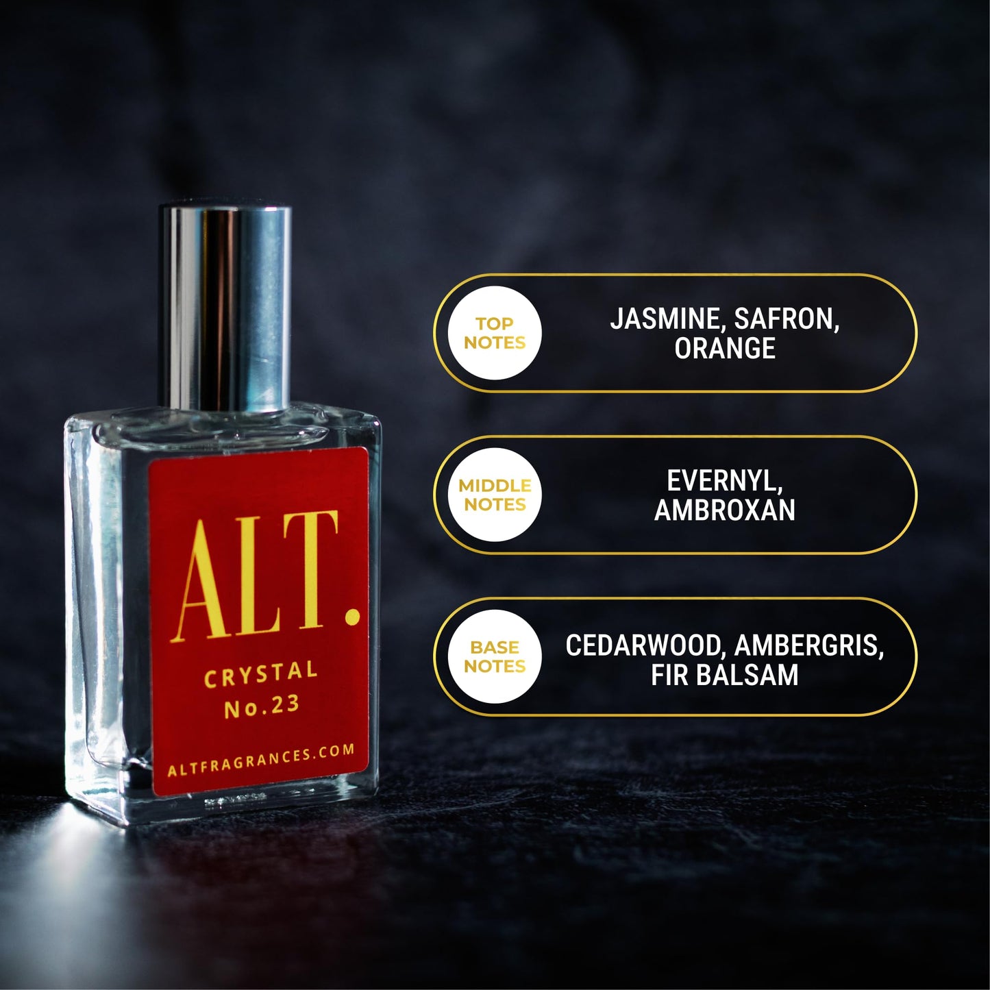 ALT Crystal No. 23 Extrait de Parfum – Unisex 60ml Inspired by Baccarat Rouge 540