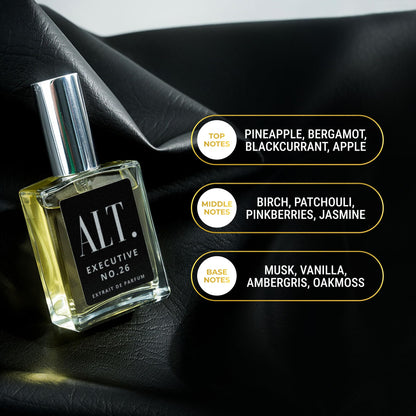 ALT. FRAGRANCES Executive No. 26 Extrait de Parfum for Men – Inspired by Aventus Creed, 60ml