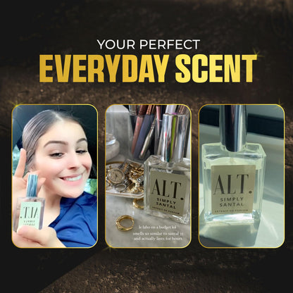 ALT. FRAGRANCES Simply Santal Extrait de Parfum – Unisex Perfume Inspired by Santal 33, 60ml