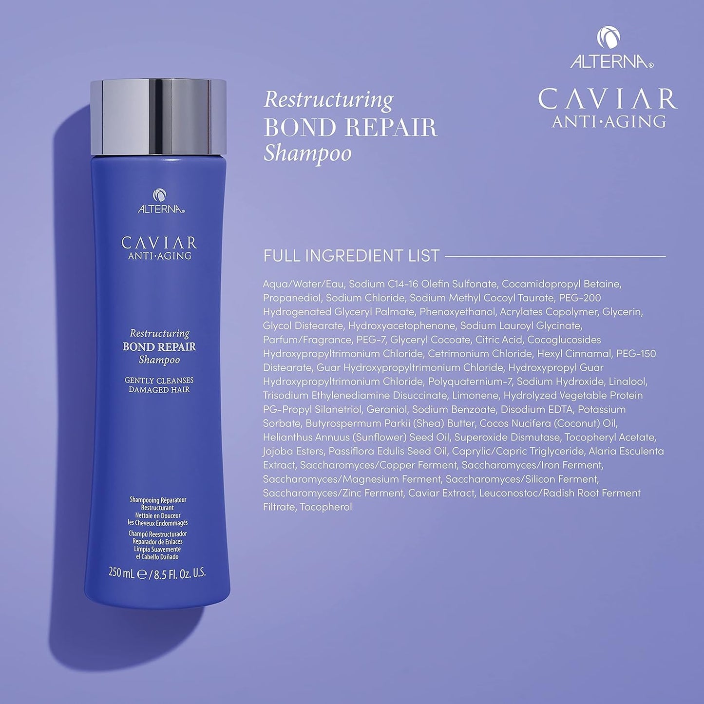Alterna Caviar Anti-Aging Bond Repair Shampoo & Conditioner – 1.35 Fl Oz (Pack of 2)