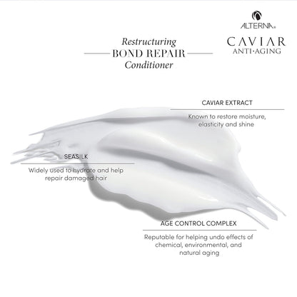 Alterna Caviar Anti-Aging Bond Repair Shampoo & Conditioner – 1.35 Fl Oz (Pack of 2)