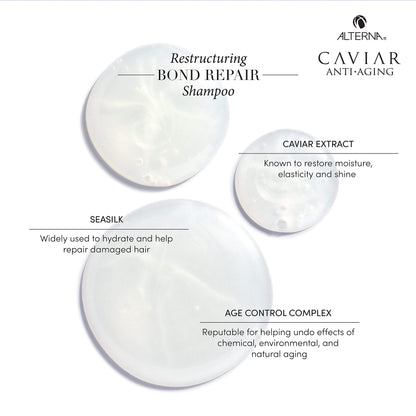 Alterna Caviar Bond Repair Shampoo & Conditioner Set – 8.5 oz Each (Pack of 2)