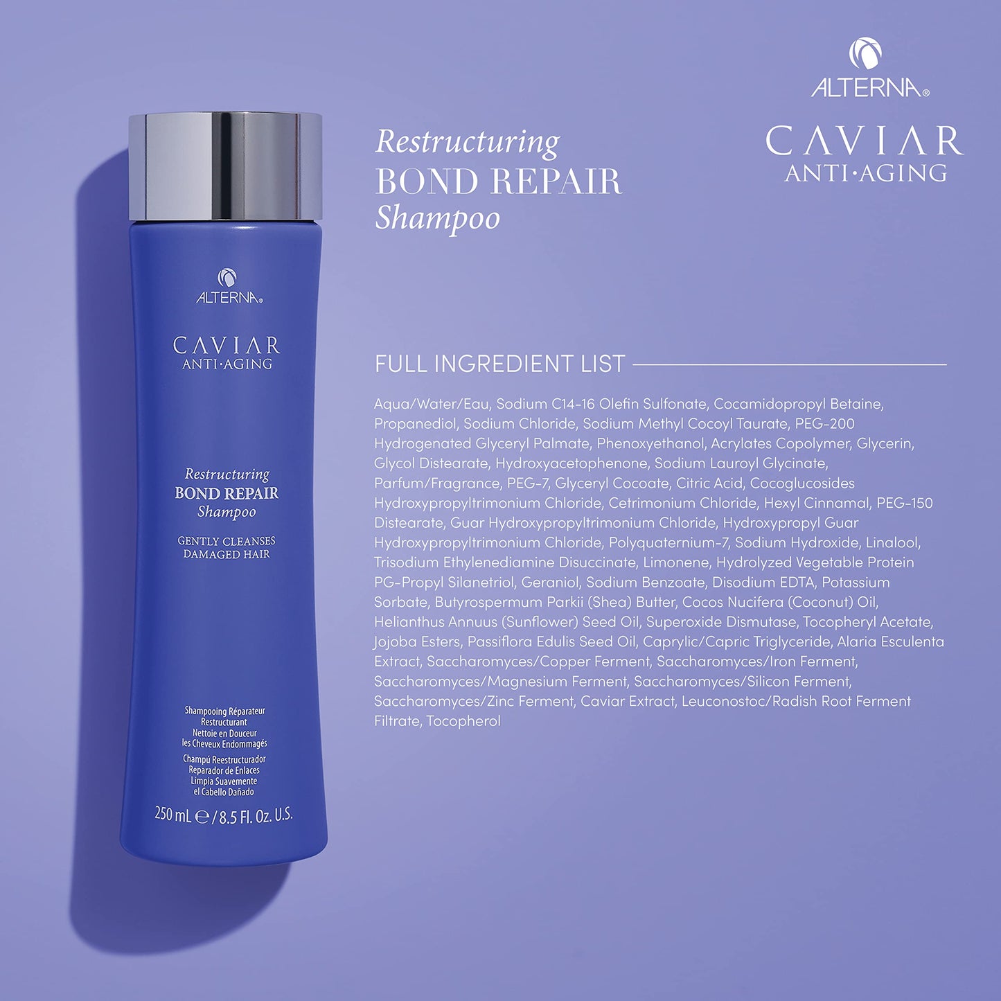 Alterna Caviar Bond Repair Shampoo & Conditioner Set – 8.5 oz Each (Pack of 2)