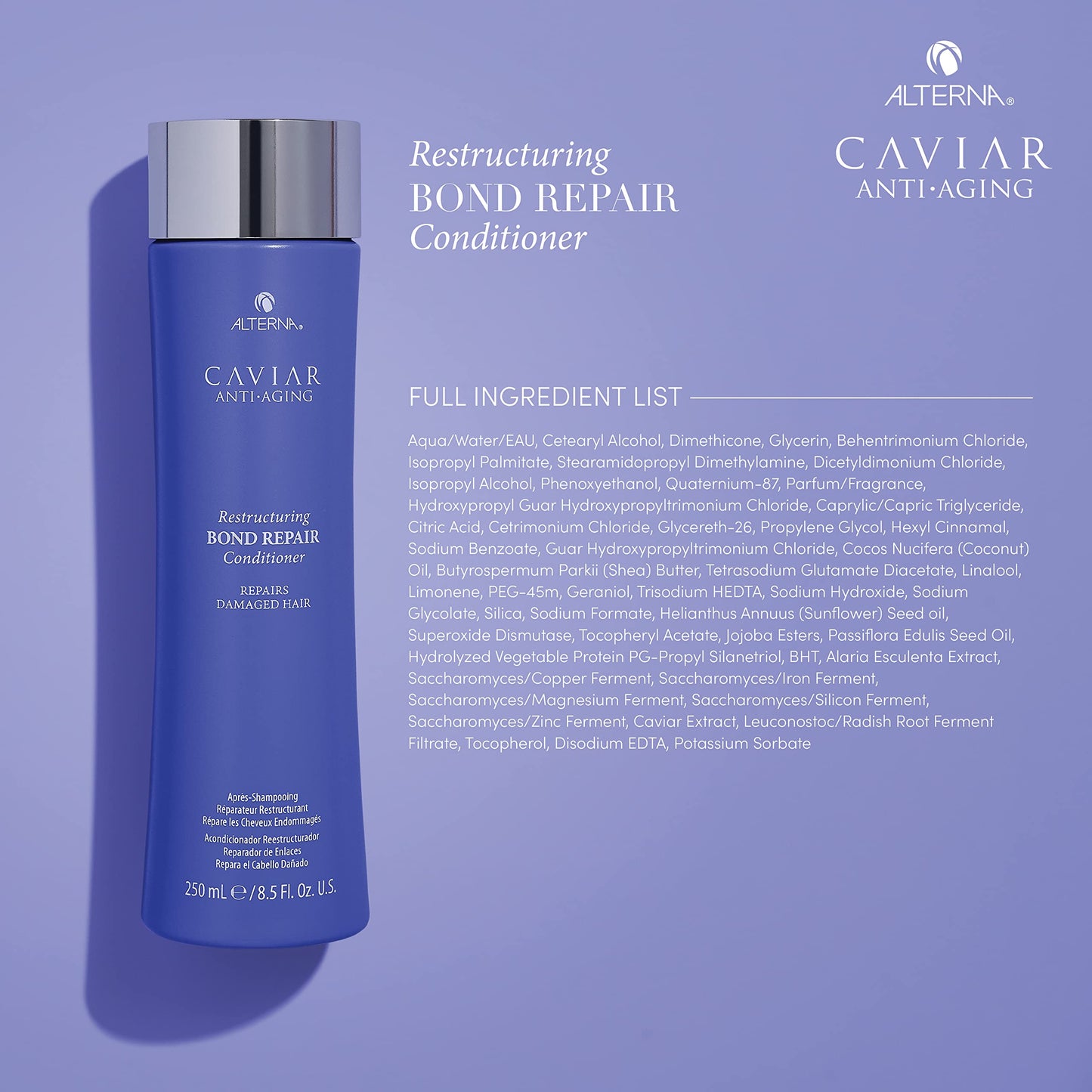 Alterna Caviar Bond Repair Shampoo & Conditioner Set – 8.5 oz Each (Pack of 2)