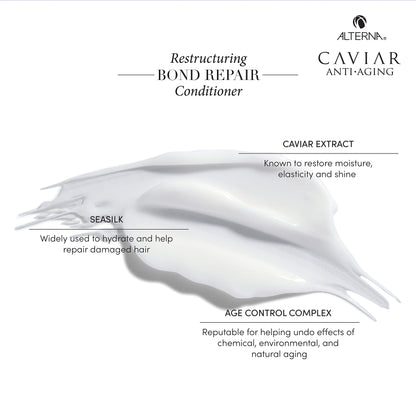 Alterna Caviar Bond Repair Shampoo & Conditioner Set – 8.5 oz Each (Pack of 2)