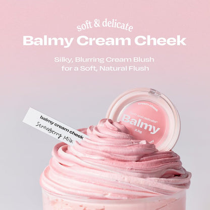Balmy Cream Cheek No.3 Milky Peach | alternativestereo Cloud-Touch Cream Blush, 2.5 g