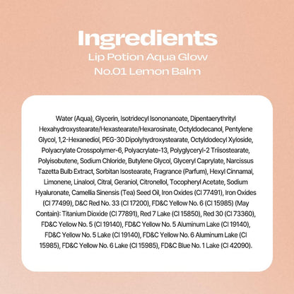 Lip Potion Aqua Glow No.1 Lemon Balm | Hydrating, Non-Sticky Gloss by Alternativestereo