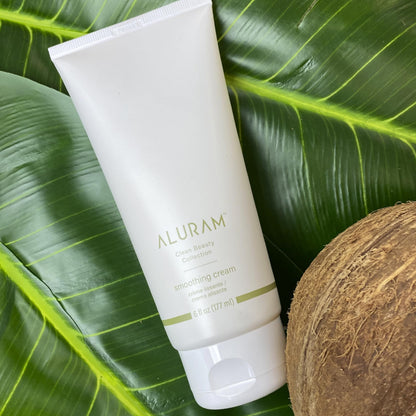 ALURAM Coconut Water Smoothing Cream - Frizz Control & Shine for All Hair Types (6 fl oz)