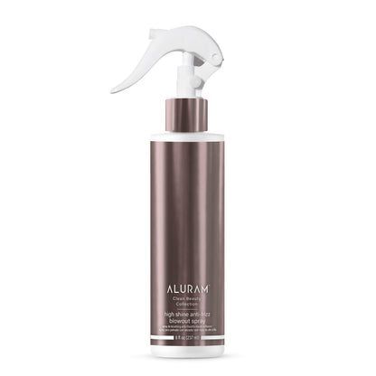 ALURAM High Shine Anti-Frizz Blowout Spray – Heat-Activated Styling Mist, Humidity Protection, 8 oz