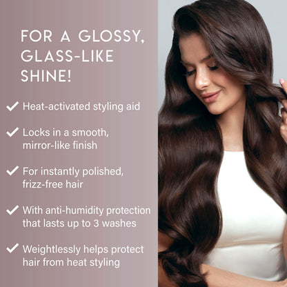 ALURAM High Shine Anti-Frizz Blowout Spray – Heat-Activated Styling Mist, Humidity Protection, 8 oz