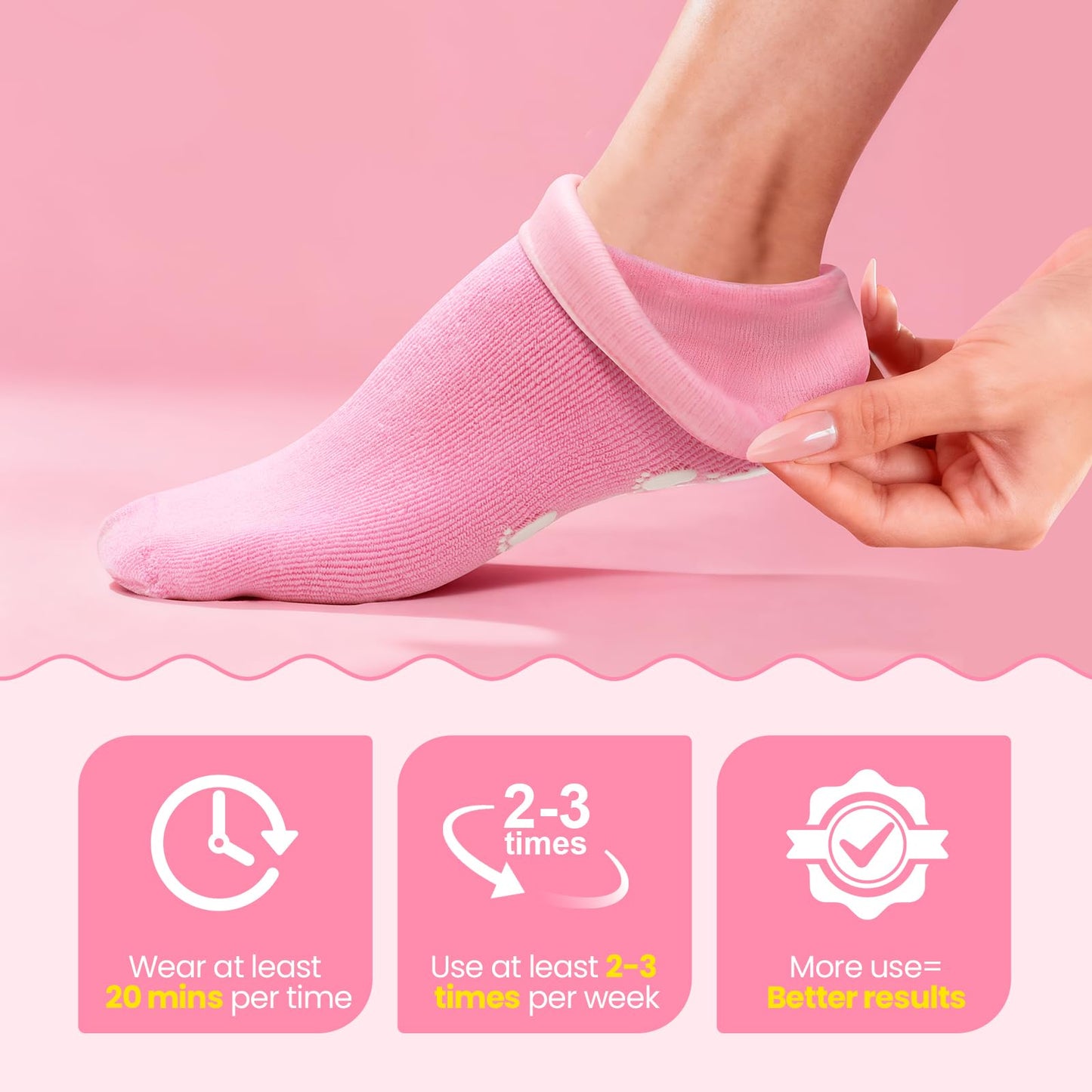 ALUROICE Silicone Moisturizing Socks with Foot Cream – 2-in-1 Dry Feet Care