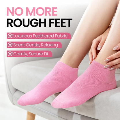 ALUROICE Silicone Moisturizing Socks with Foot Cream – 2-in-1 Dry Feet Care