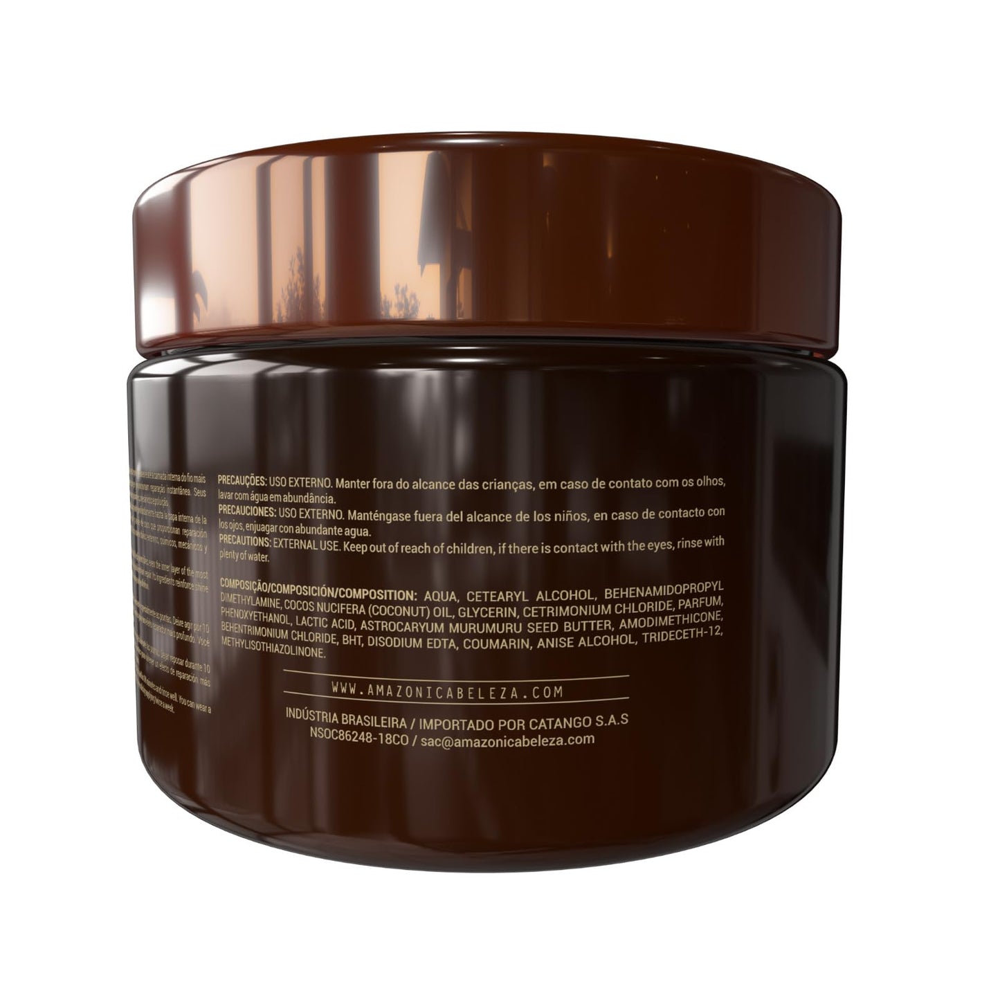 AMAZÓNICA BELEZA AMABELLE Coconut Hair Mask – Repairs Damaged Hair (10 oz) | Professional Line