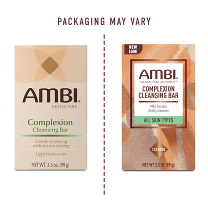 Ambi Complexion Cleansing Bar Soap – Pack of 10 (3.5 oz each) | Gentle, Hydrating Cleanser