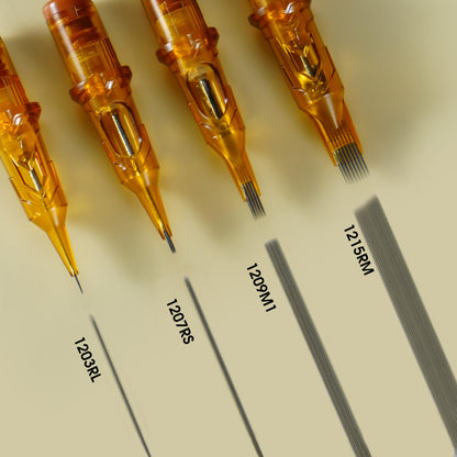 Ambition Glory Tattoo Cartridges #12 5RL 0.35mm Disposable 20Pcs – Round Liner for Rotary Tattoo Machines