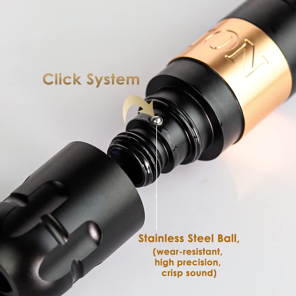 Ambition Soldier Rotary Battery Pen Tattoo Machine – 2400mAh Wireless Power, Japan Coreless Motor, LED Display