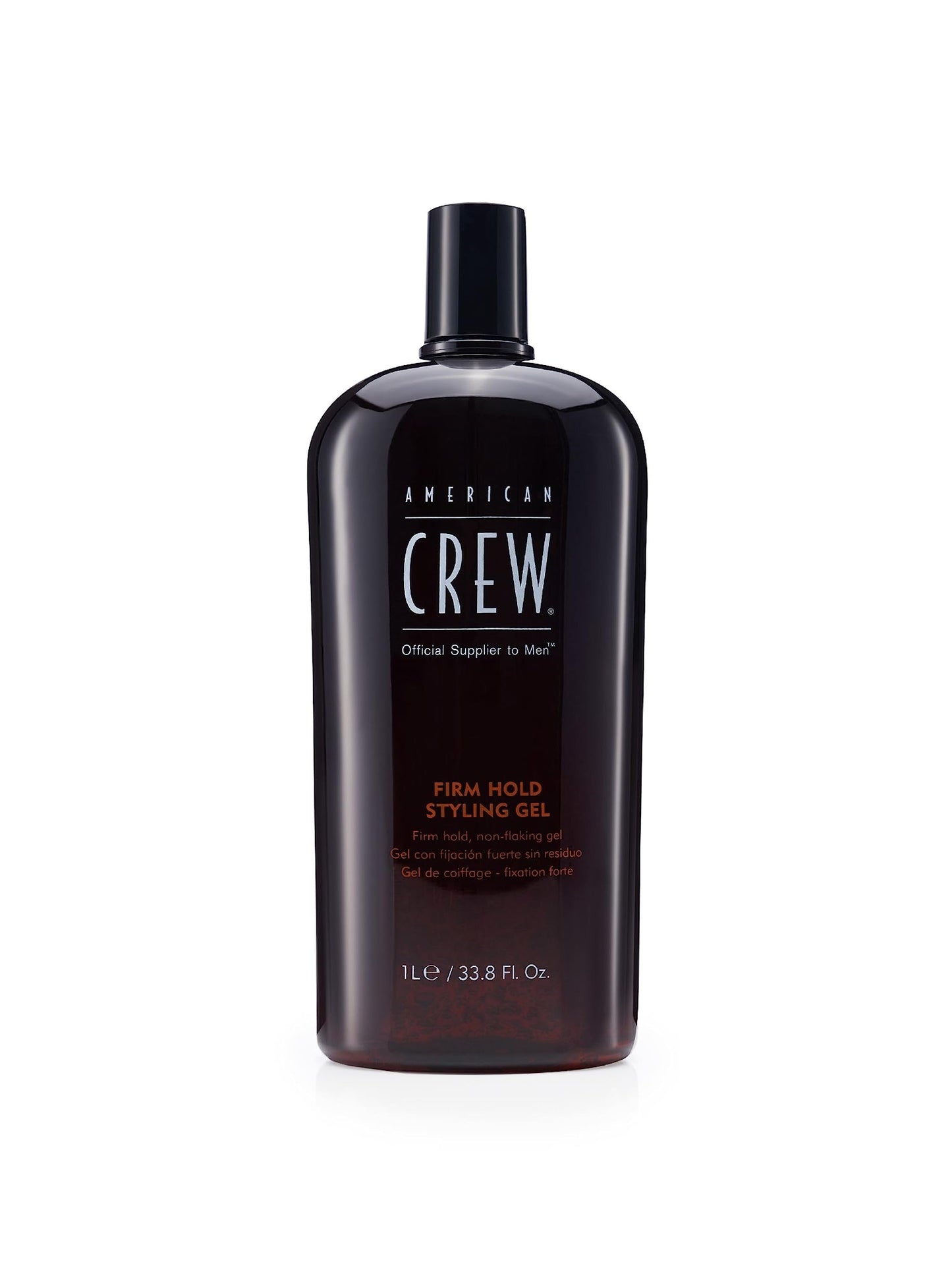 American Crew Men's Hair Gel – Firm Hold, High Shine, 33.8 oz