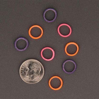 American Orthodontics Elastics Wildlife Panda – Neon Assorted Medium 5/16 inch, 75 Packs/Box, 7,500 Total, USA Made