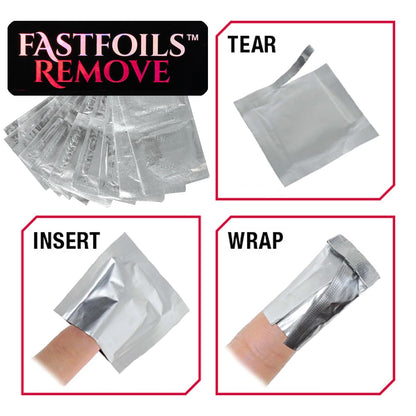 Americanails FastFoils 100 ct – One Step Gel Polish Foil Remover Wraps