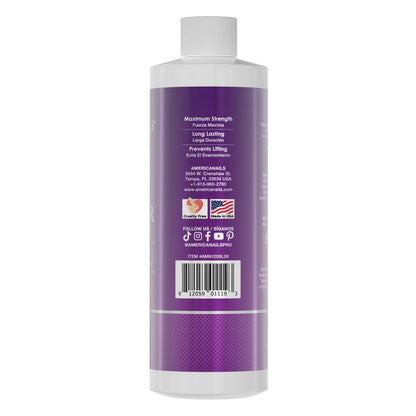Americanails Nail Monomer Liquid - Maximum Adhesion for Acrylic Nails (8oz) - Unscented, MMA/Hema-Free, Made in USA