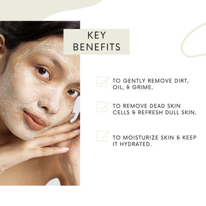 Amira Beauty Cucumber Facial Scrub Exfoliator – Gentle, Hydrating, All Skin Types