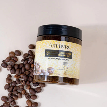 Ammuri Organic Coffee Body Scrub | Dead Sea Salt Exfoliating Polish