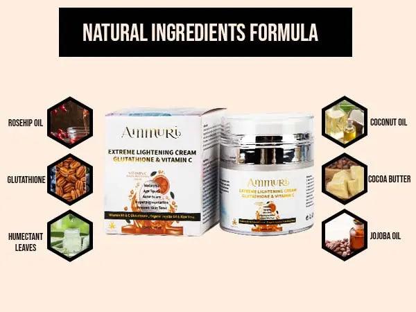 Ammuri Skincare Brightening Cream with Vitamin C & Glutathione