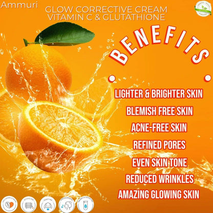 Ammuri Skincare Brightening Cream with Vitamin C & Glutathione