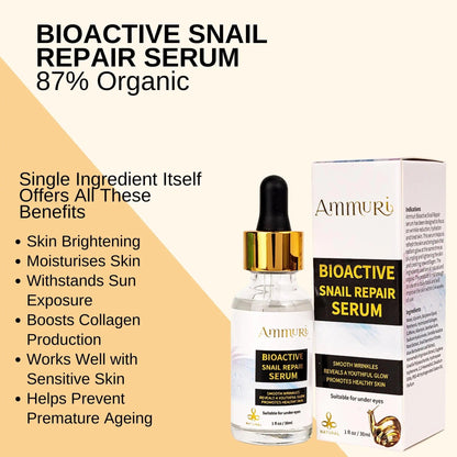 Ammuri Snail Mucin Face Serum | Hydration & Smooth-Looking Skin