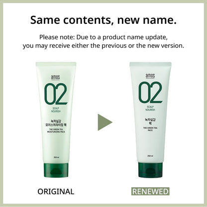 AMOS PROFESSIONAL Korean Green Tea Nourishing Hair Mask 8.45 oz | Deep Conditioning for Moisture