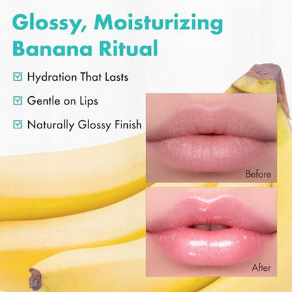 Amuse Seoul Banana Lip Oil (03 Manuka Honey) – Skincare-Infused Vegan Lip Oil