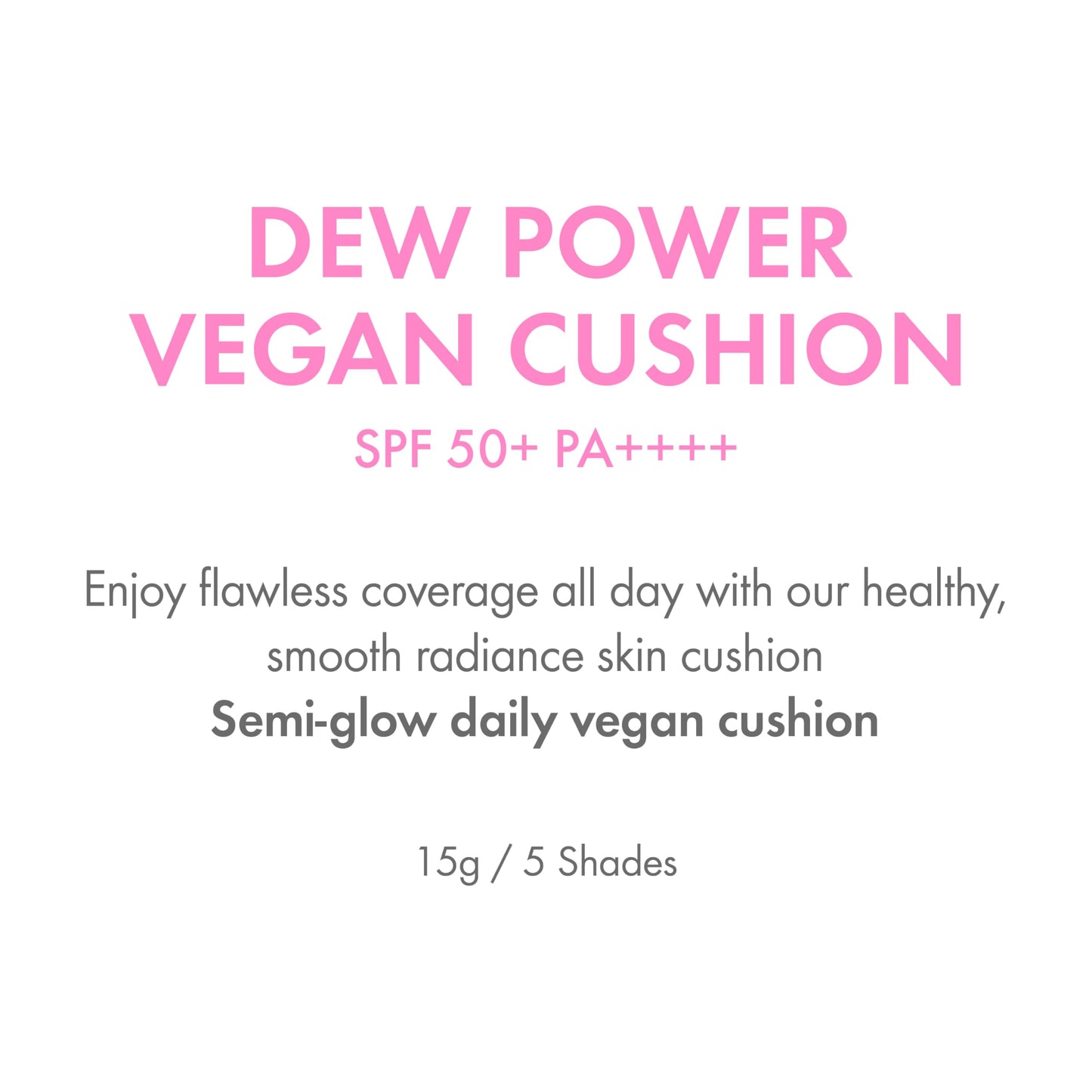 Amuse SEOUL Dew Power Vegan Cushion Foundation (01 PURE) – Dewy Glow, Long-Lasting Coverage, Clean Beauty