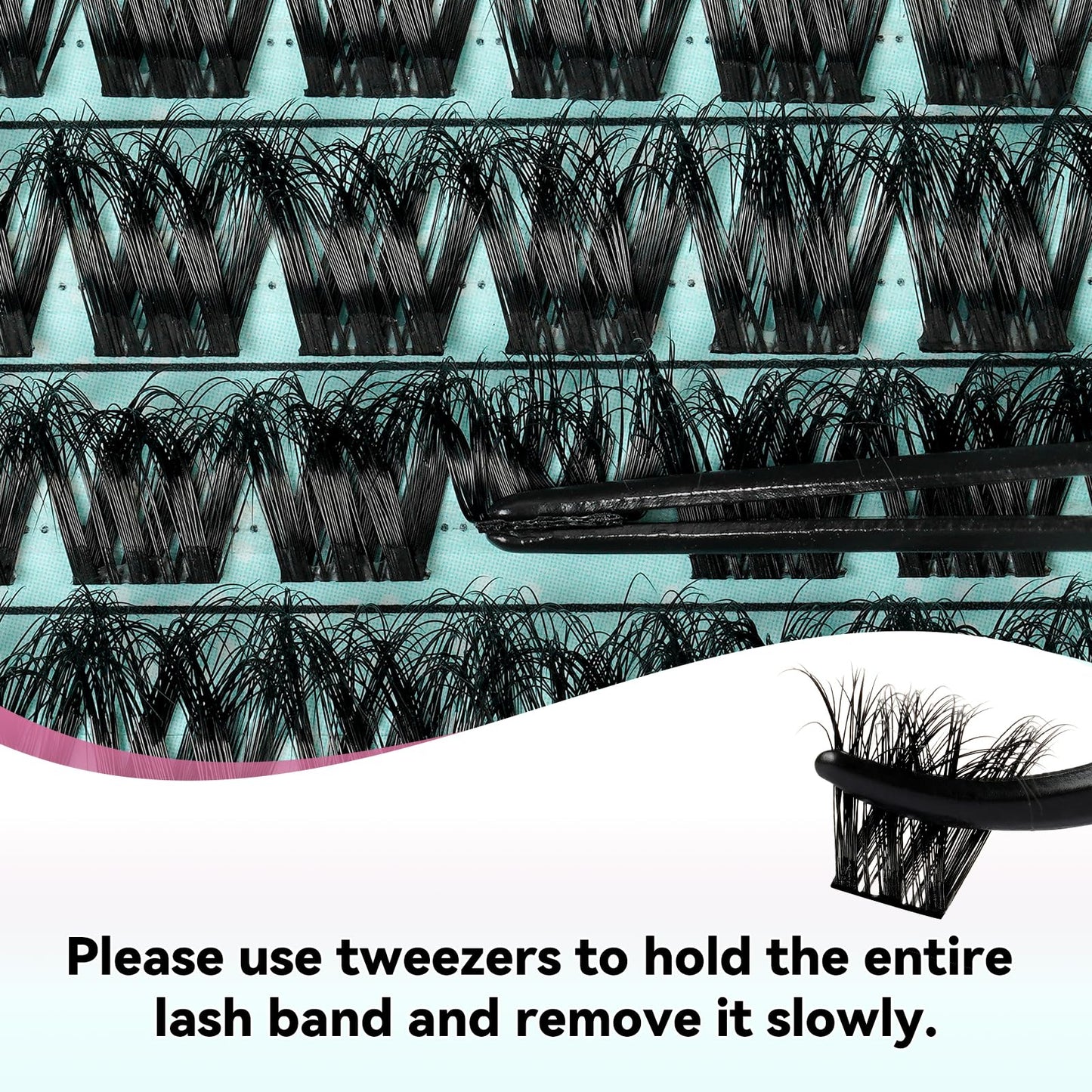 AMZGIRL LASH 3D Lash Extension Kit – 144 Pcs D-Curl Clusters