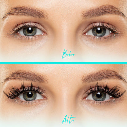 AMZGIRL LASH Lash Clusters Wet Look – 168 Pcs, Ultra-Thin Band, Tulip DMix 10–18mm