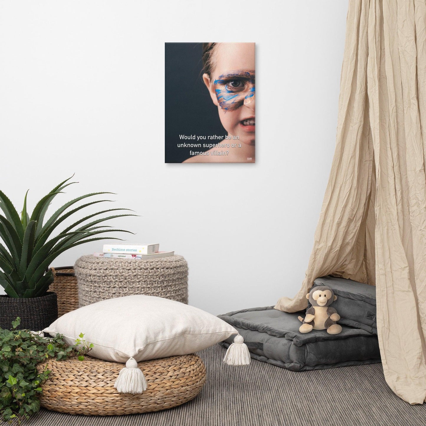 An Unknown Superhero or a Famous Villain - Canvas Print