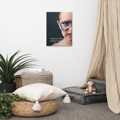 An Unknown Superhero or a Famous Villain - Canvas Print