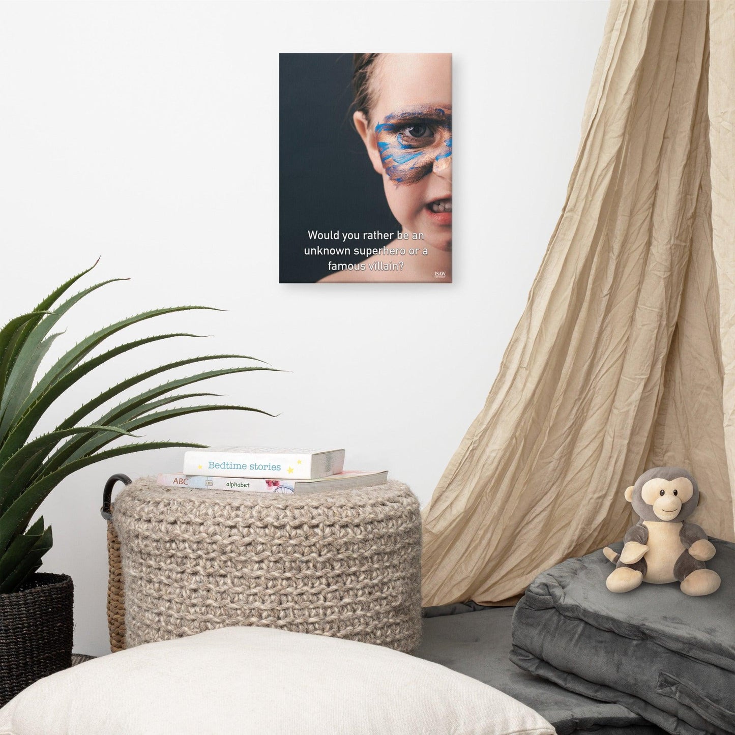 An Unknown Superhero or a Famous Villain - Canvas Print