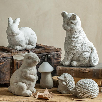AN21 Garden Decoration, A Set Of Six Animal Statues