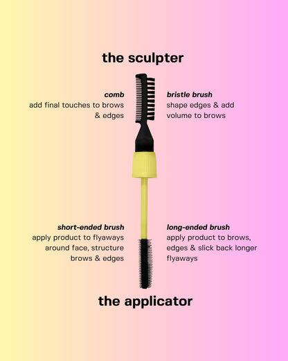 Anagram Beauty Mane Stage All-in-One Hair & Brow Sculpt | Clear Gel, Flyaway Tamer, Edge Control | Vegan & Cruelty-Free | 0.39 fl oz