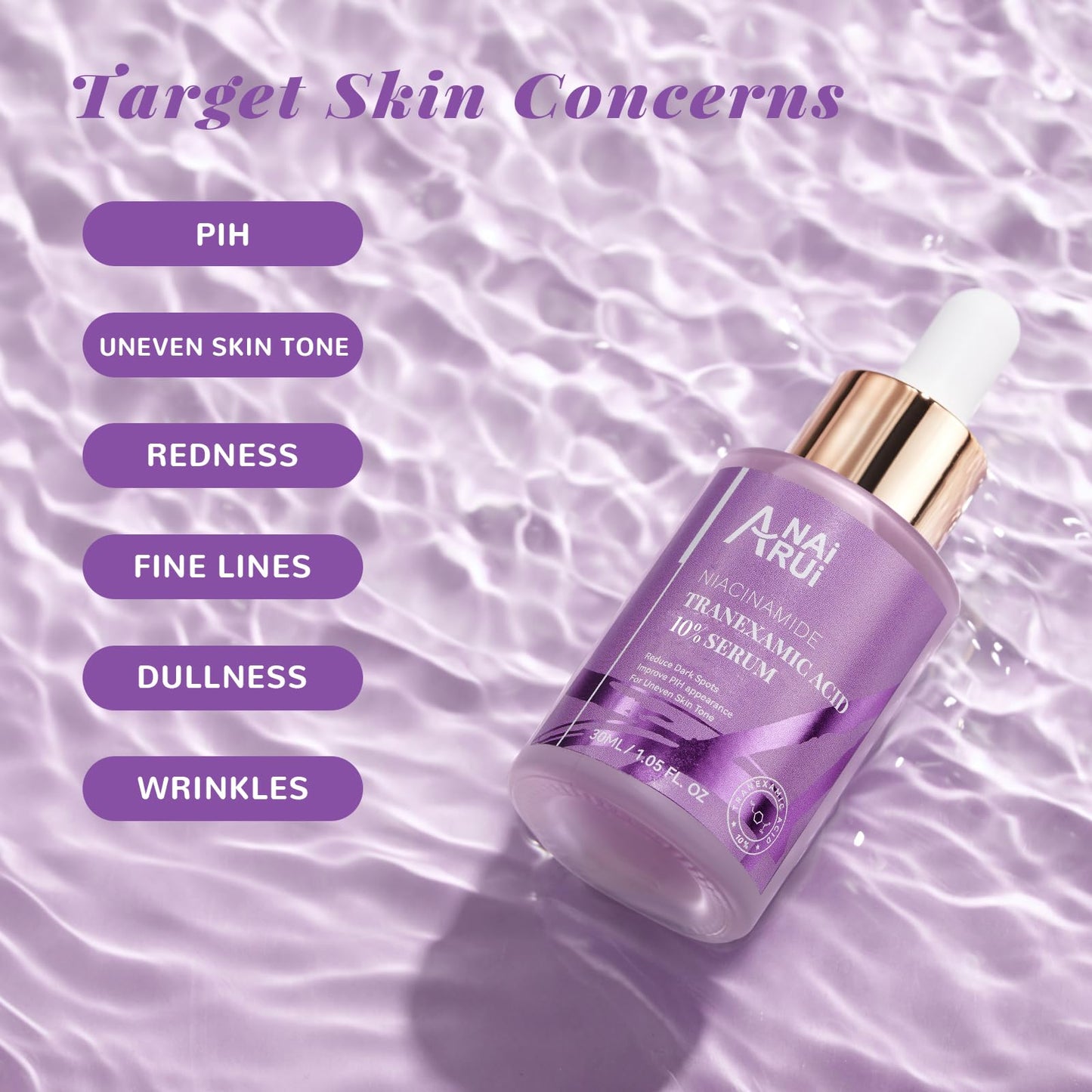ANAI RUI 10% Tranexamic Acid Serum – Niacinamide, Kojic, Ceramide