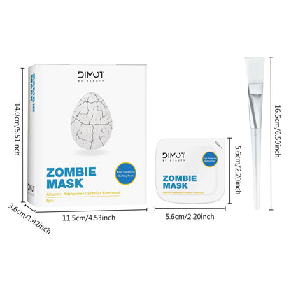 ANCAI 2025 Zombie Facial Mask – Hydrating Clay Mud Mask for Pore Tightening & Lifting (8 x 1-Use Boxes)